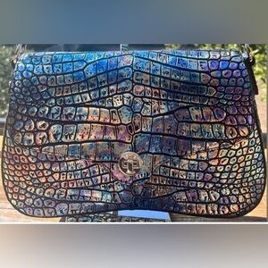 NWT Brahmin Nerida in BLACK GALEXIA Shoulder Bag